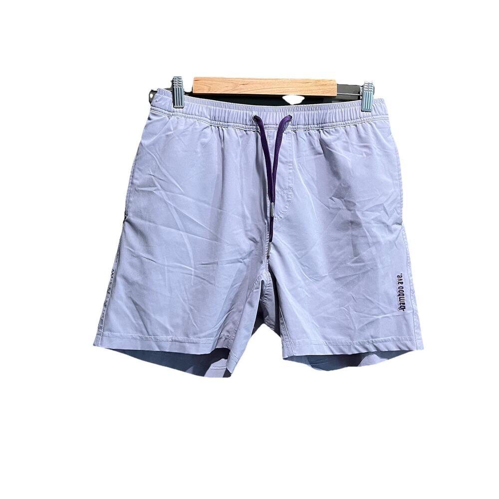 Bamboo Ave Purple‎ Boundless Lined Men's Activewear Shorts Size Large